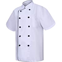 MISEMIYA - Chaquetas Chef Cocinero con BOTÓN REFORMADO MARMINTÓN SOLLASTRE GUISANDERO ADOBADOR Salsero - Ref.8421B